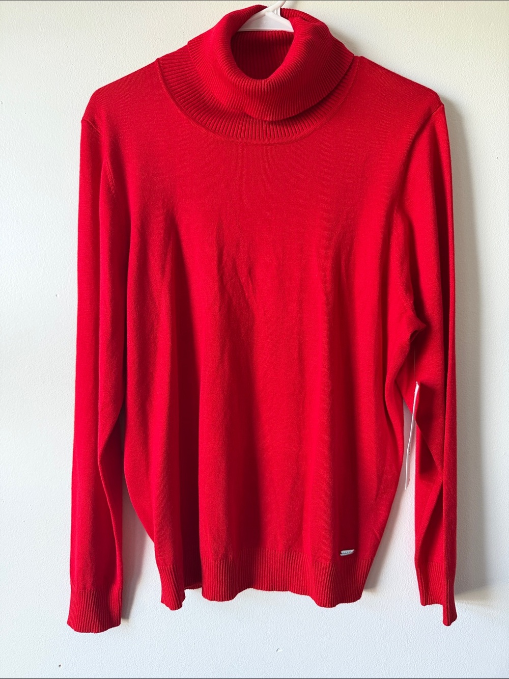 Red Turtleneck Sweater - Women XL